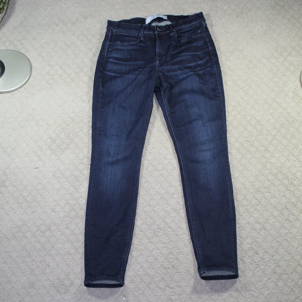 AYR Women's Dark Wash Stretch Mid-Rise Denim Jeans 28x28 The Skinny Women’s EUC